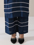 Women's Navy AirSkin V-Neck Kurta with Lace Insets & Pants | 2 Pc Set, Soft & Elegant Ethnic Co-ord, Comfortable Everyday Wear