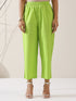 2-Piece Sinful Green Kurta Set for Women – Japanese-Inspired Design with Silver Beads & Matching Pants | Elegant Ethnic Co-ord