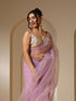 Lilac Organza Cloud Saree
