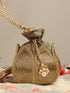 Gold Flower Potli Bag