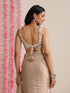 Cream Multicolor Embroidered Sweetheart Blouse – Silk Blend | Festive Wear