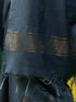 Tanvi Grey Soft Silk Blend Bhagalpur Saree with Blouse Fabric