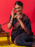 Pure Neelkanth Bronze Jamdani Cotton Saree with Blouse Fabric