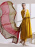 1 Pc Dupatta - Banarasi Tissue 3 Colour Dupatta