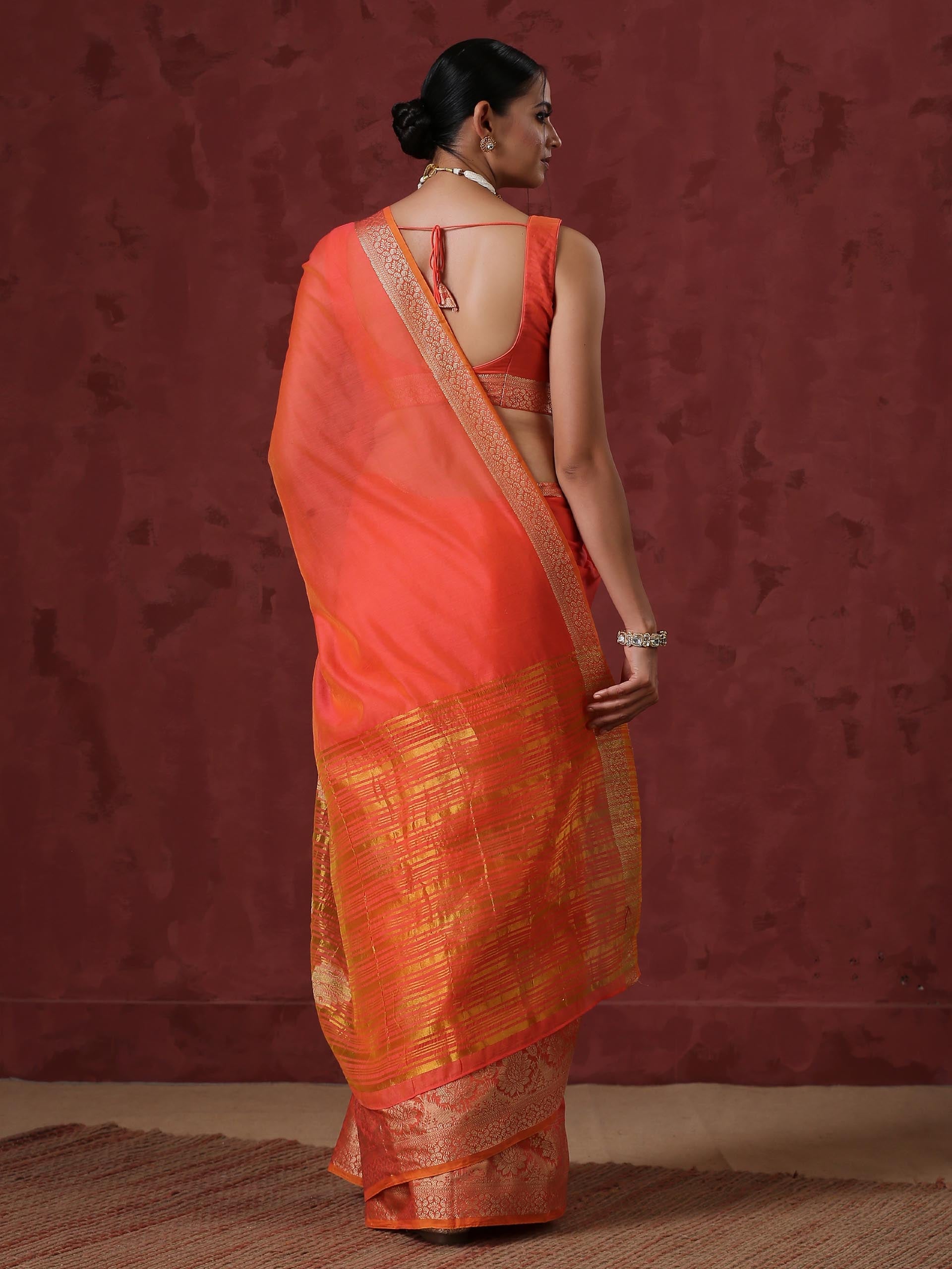 Agni Cotton Saree With Blouse fabric