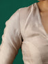 Classic Ecru Kundan appliques Short Sleeve Blouse