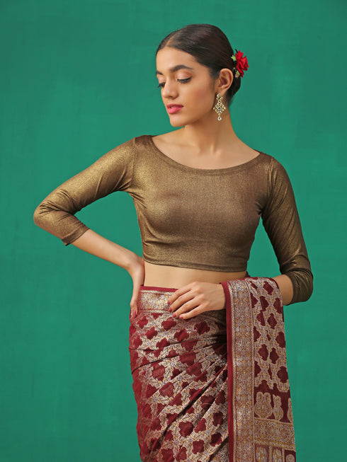 Cocoa Shine Stretchy Blouse