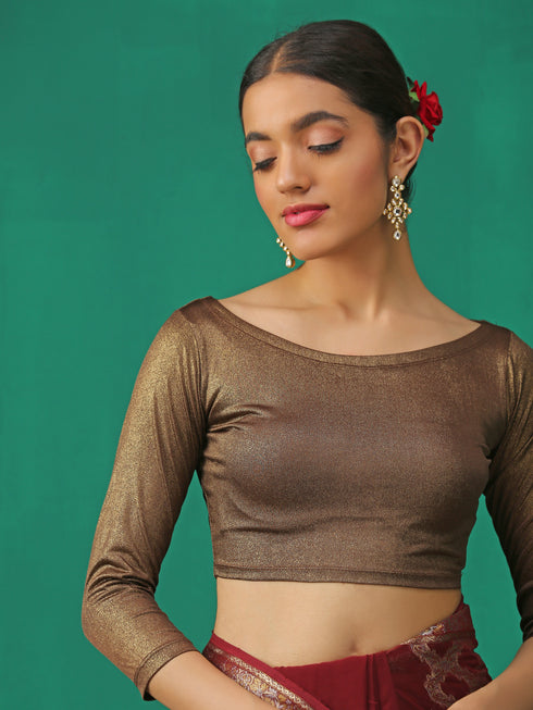 Cocoa Shine Stretchy Blouse