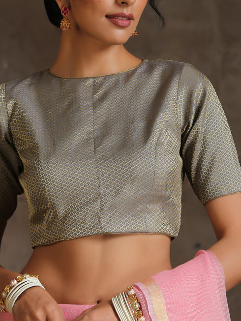 Blouse - Grey Jacquard