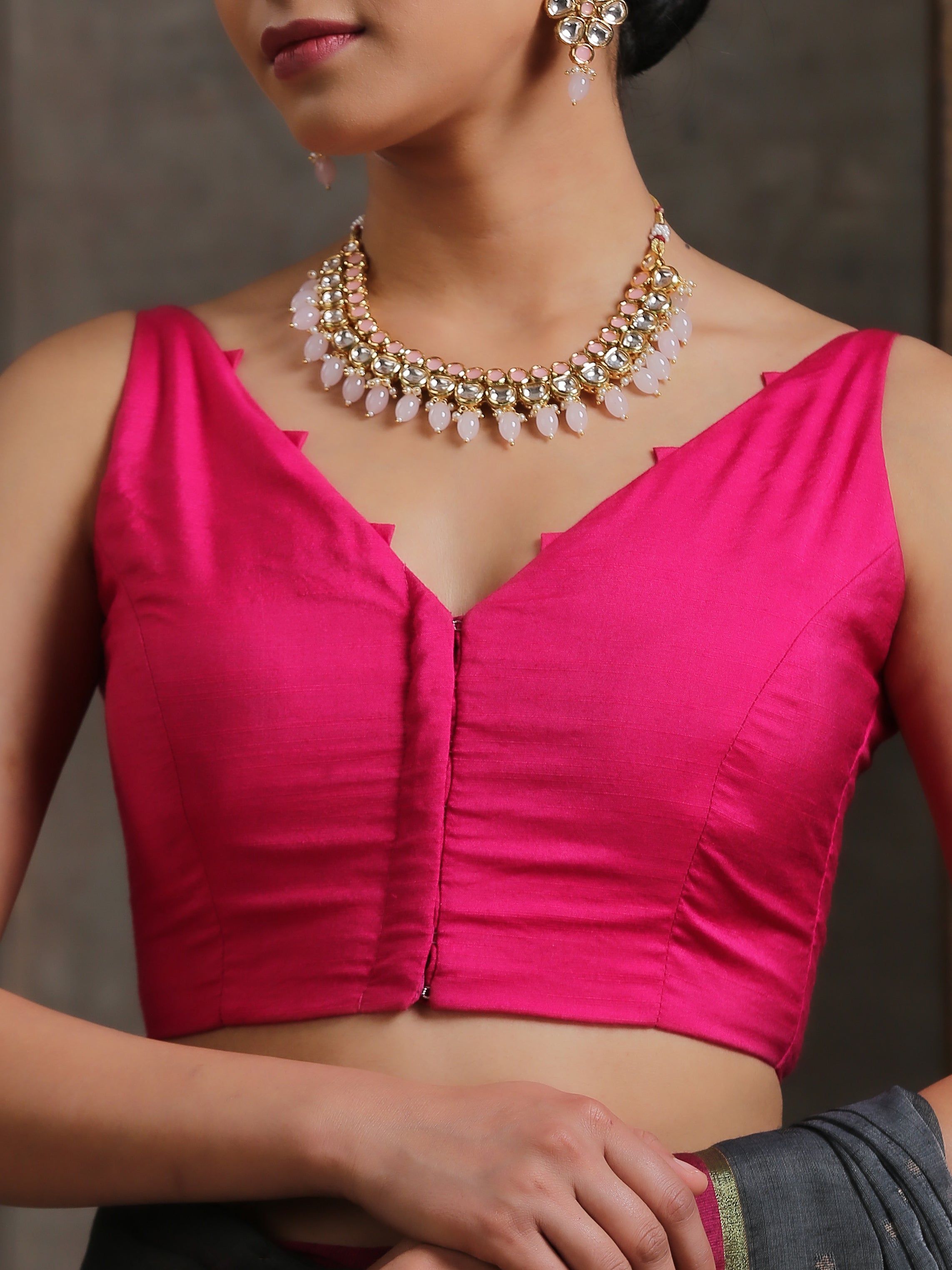 Blouse -Sweetheart Pink Viscose Blouse