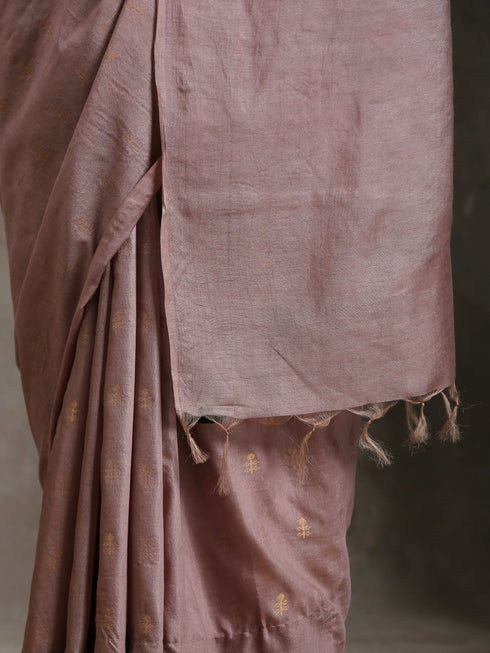 Hazel Silk Blend Handloom Saree