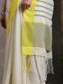 Daisy white Handloom Saree