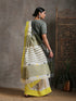 Daisy white Handloom Saree