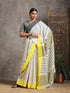 Daisy white Handloom Saree