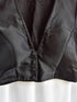 Blouse - Black Satin Short Sleeve blouse