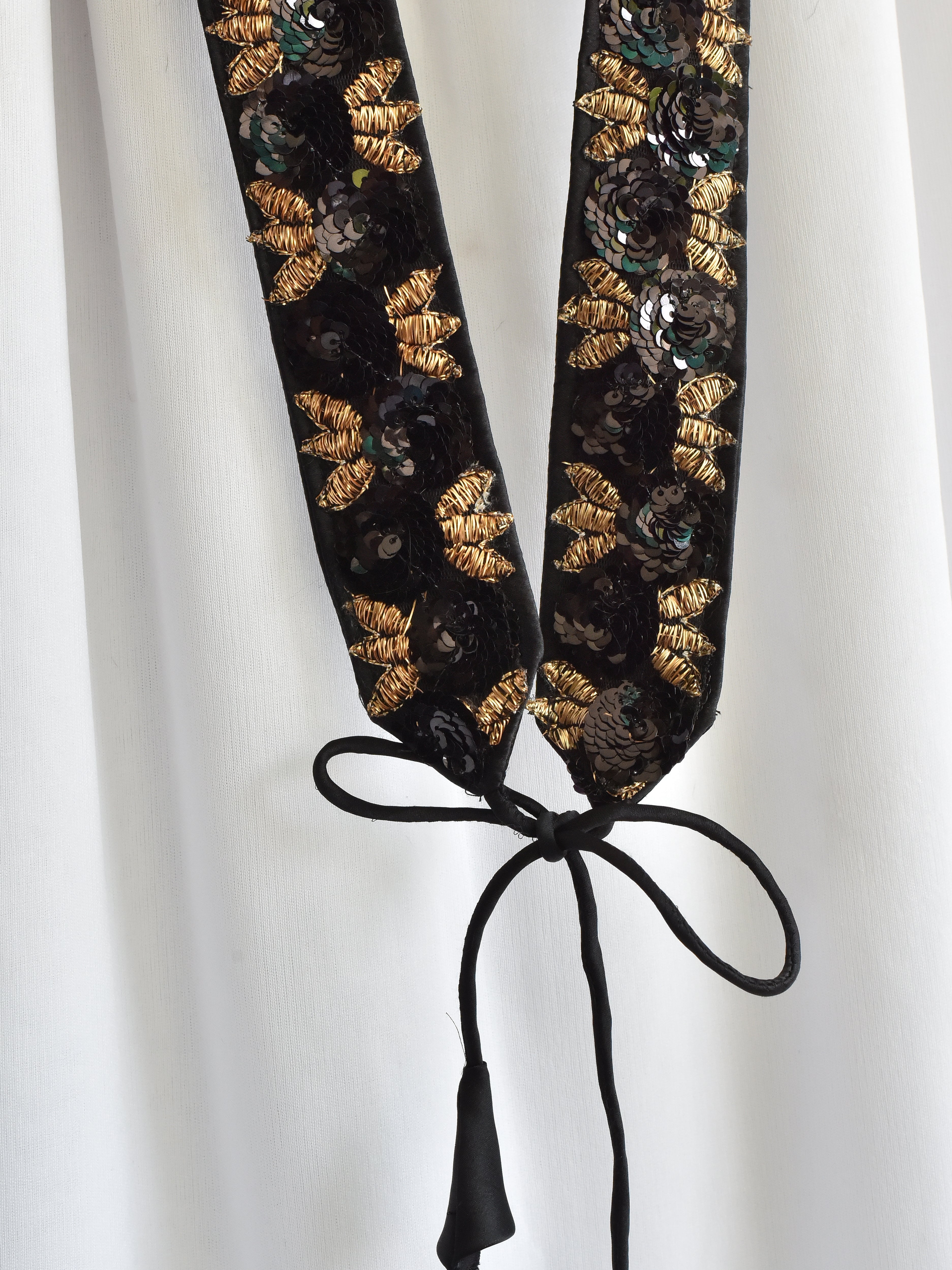 Belt -Black /Bronze with Sequins