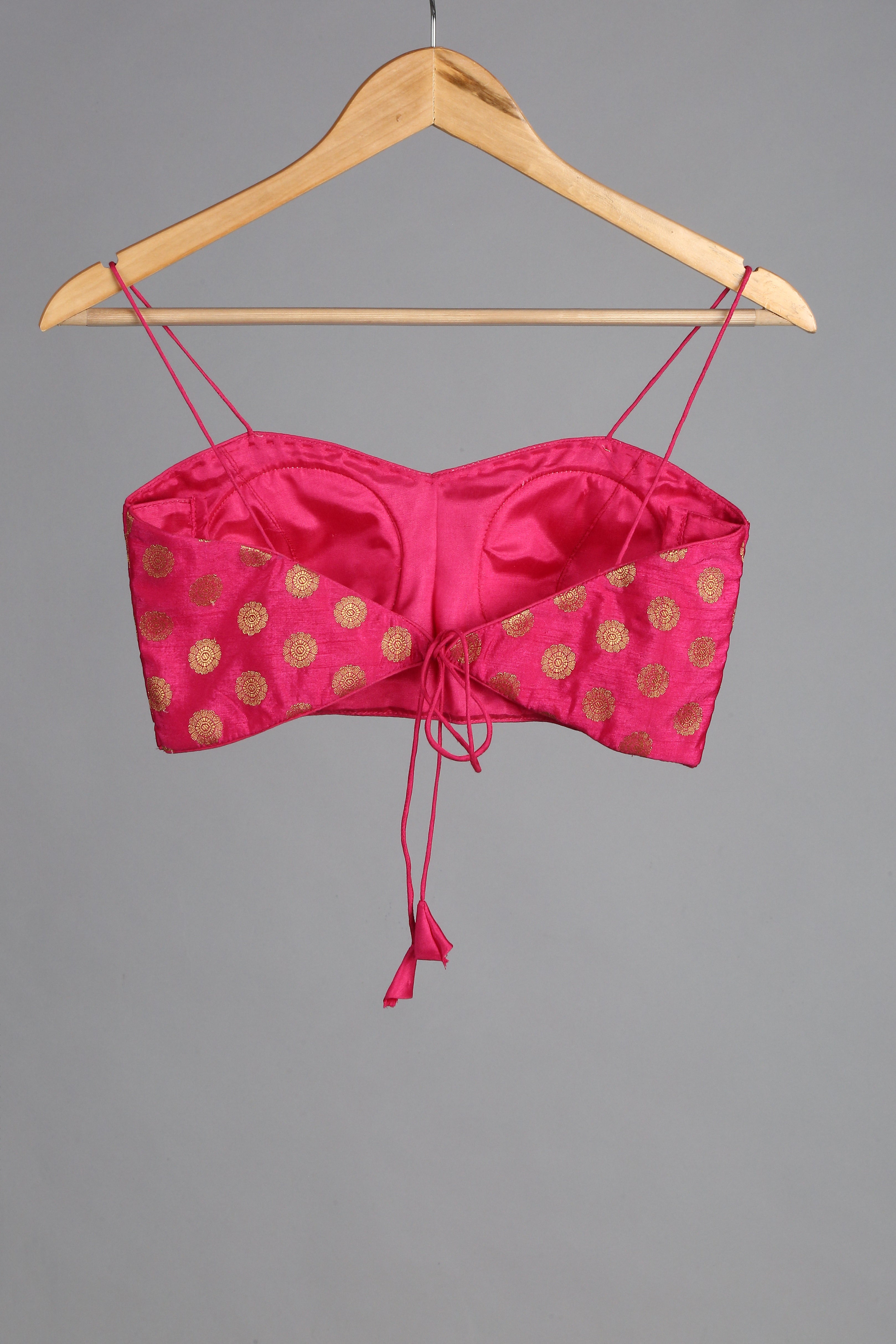 Blouse - Pink Brocade