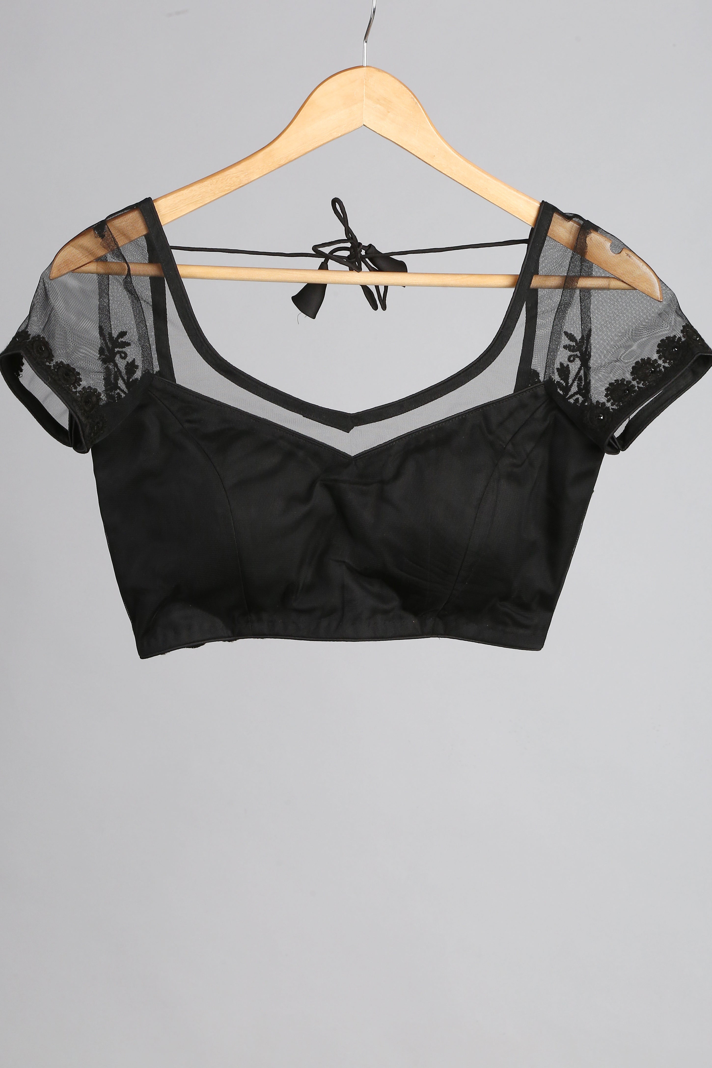 Blouse - Black Embroidered NET blouse