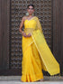 Haldi Chanderi Saree with blouse fabric