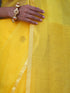 Haldi Chanderi Saree with blouse fabric
