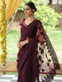 Blouse - Mulberry Wine Embroidered NET blouse