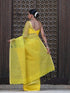 Haldi Chanderi Saree with blouse fabric