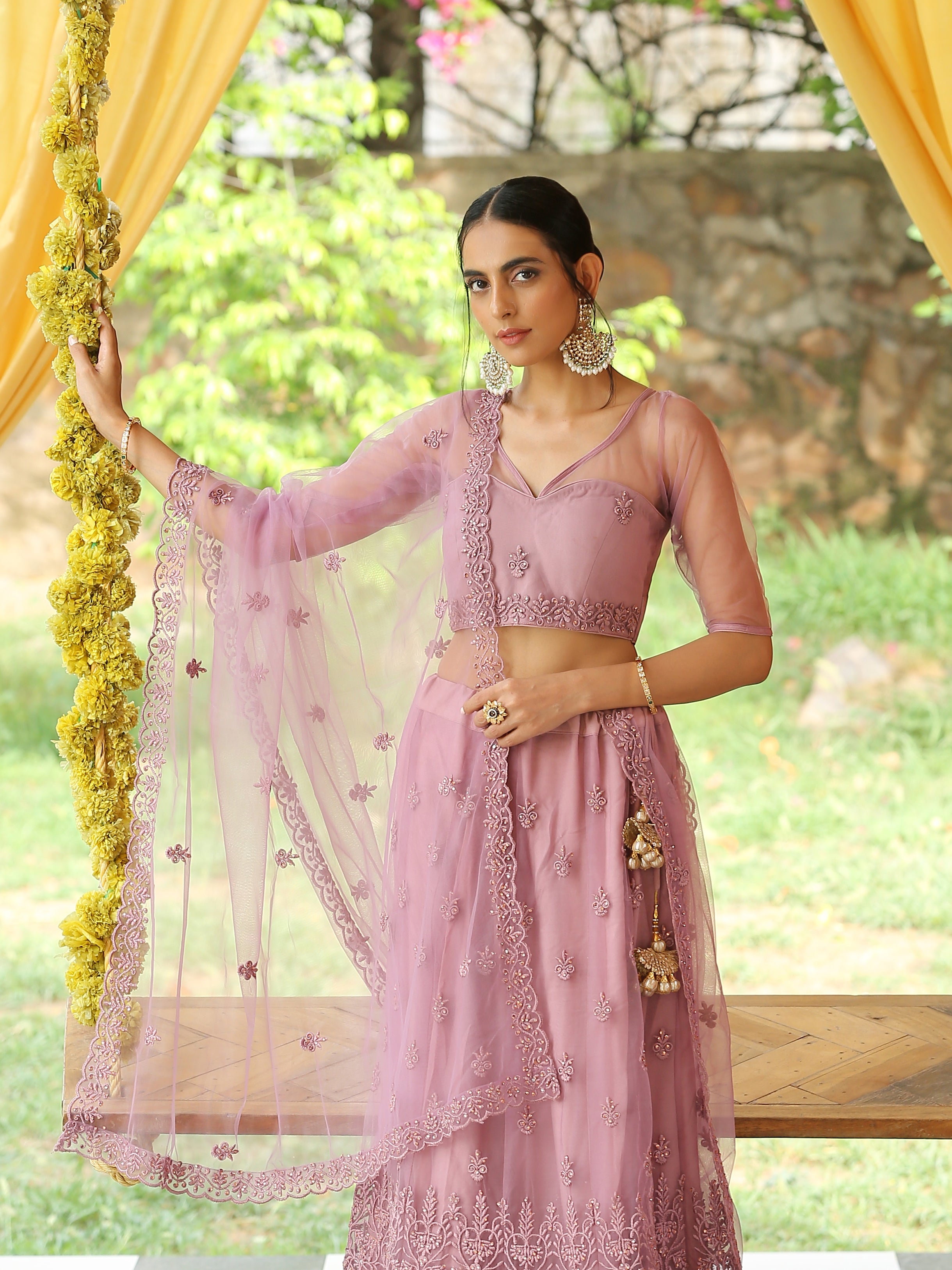 Majestic Mauve Lehenga Set