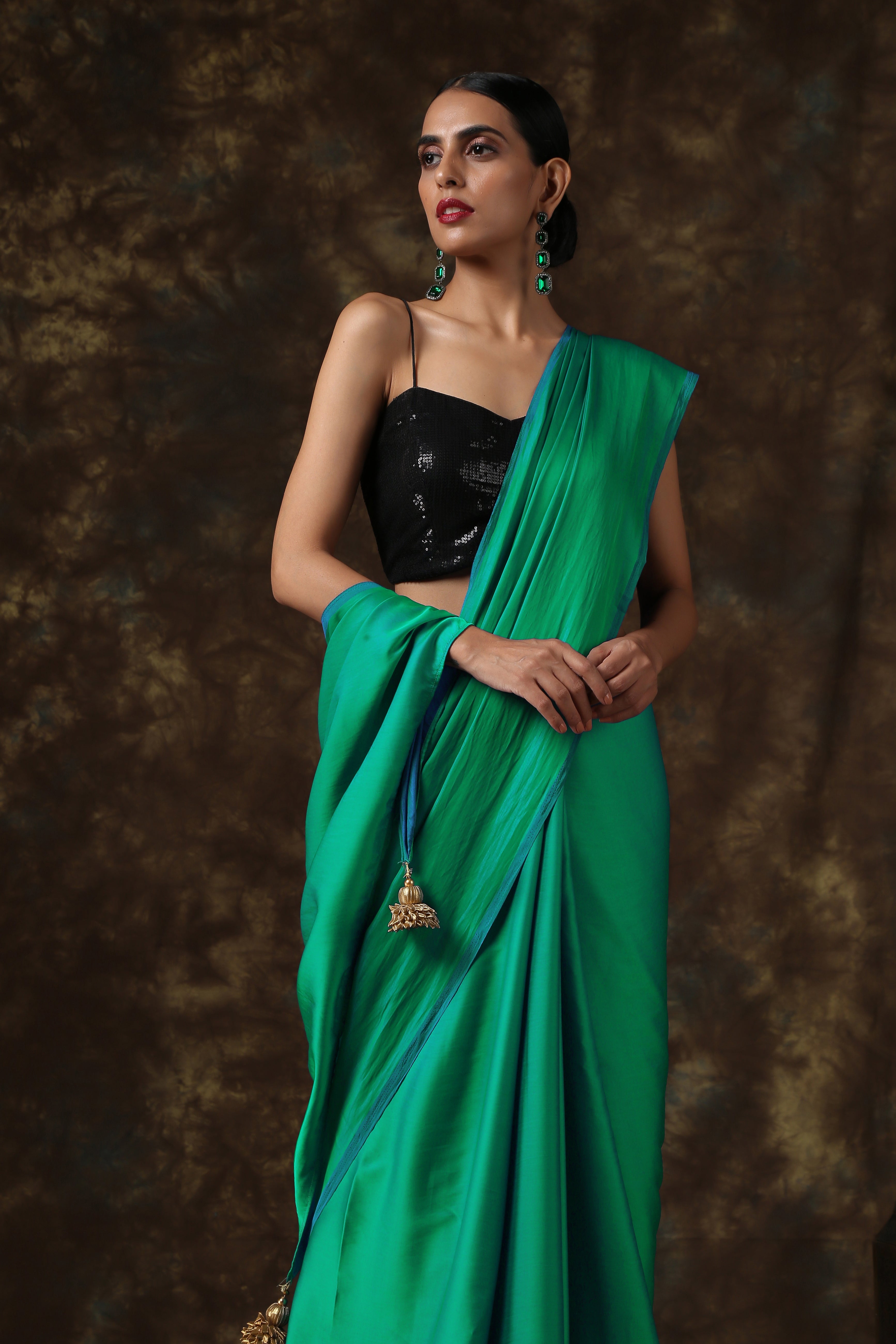Meadows Satin Saree