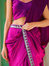Wisteria Purple Pre-Draped Saree with Pocket