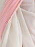 Candy Pink and Matcha Fusion Georgette Saree with Self-Blouse Fabric