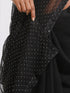 Diamonte Spell Bound Black with Silver Chiffon Saree