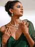 Grass is Greener Chiffon Shimmer Saree with Beads and Blouse Fabric