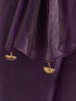 Purple Passion Shimmer Chiffon Saree with Bronze Pendants
