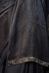 Dual Shade Grey Shimmer Silver Chiffon Saree