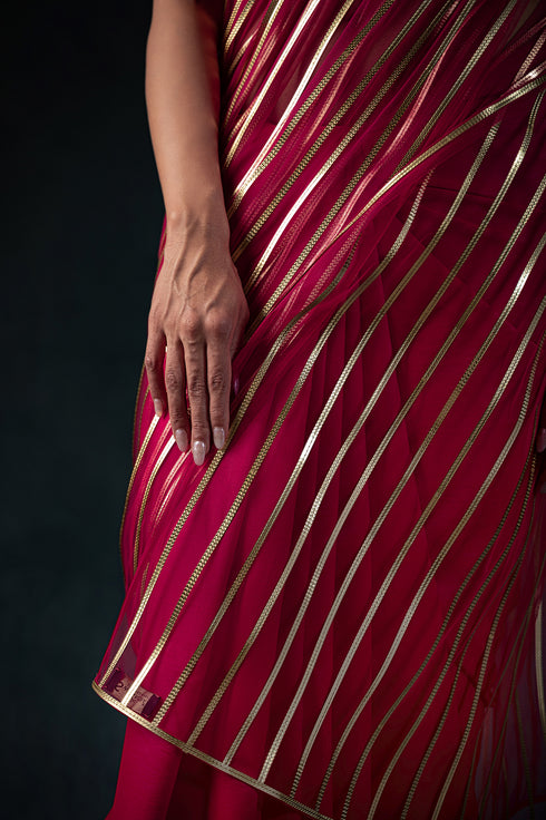 Paradise Pink Impressions Saree