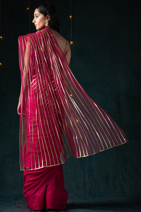 Paradise Pink Impressions Saree