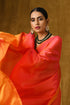 Pink & Orange Paradise Satin Saree