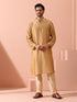 Comfort Gold Kurta with Star Buttons
