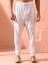 White Cotton Churidar Pyjama