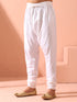 White Cotton Churidar Pyjama
