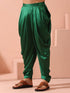 Emerald Green Satin Dhoti