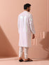 Irridecent Sequin Kurta with Hidden Placket