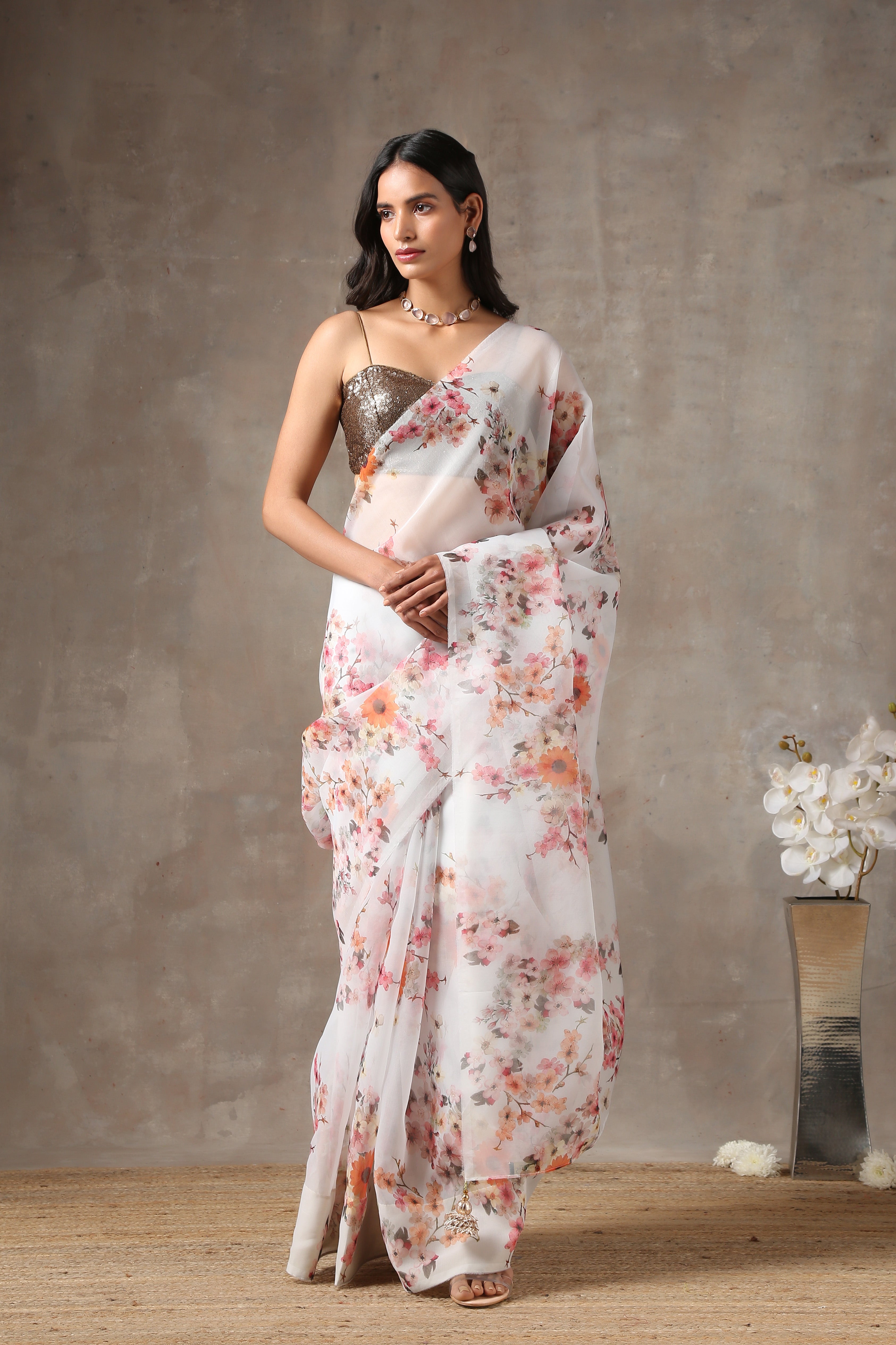 Flora Organza Saree
