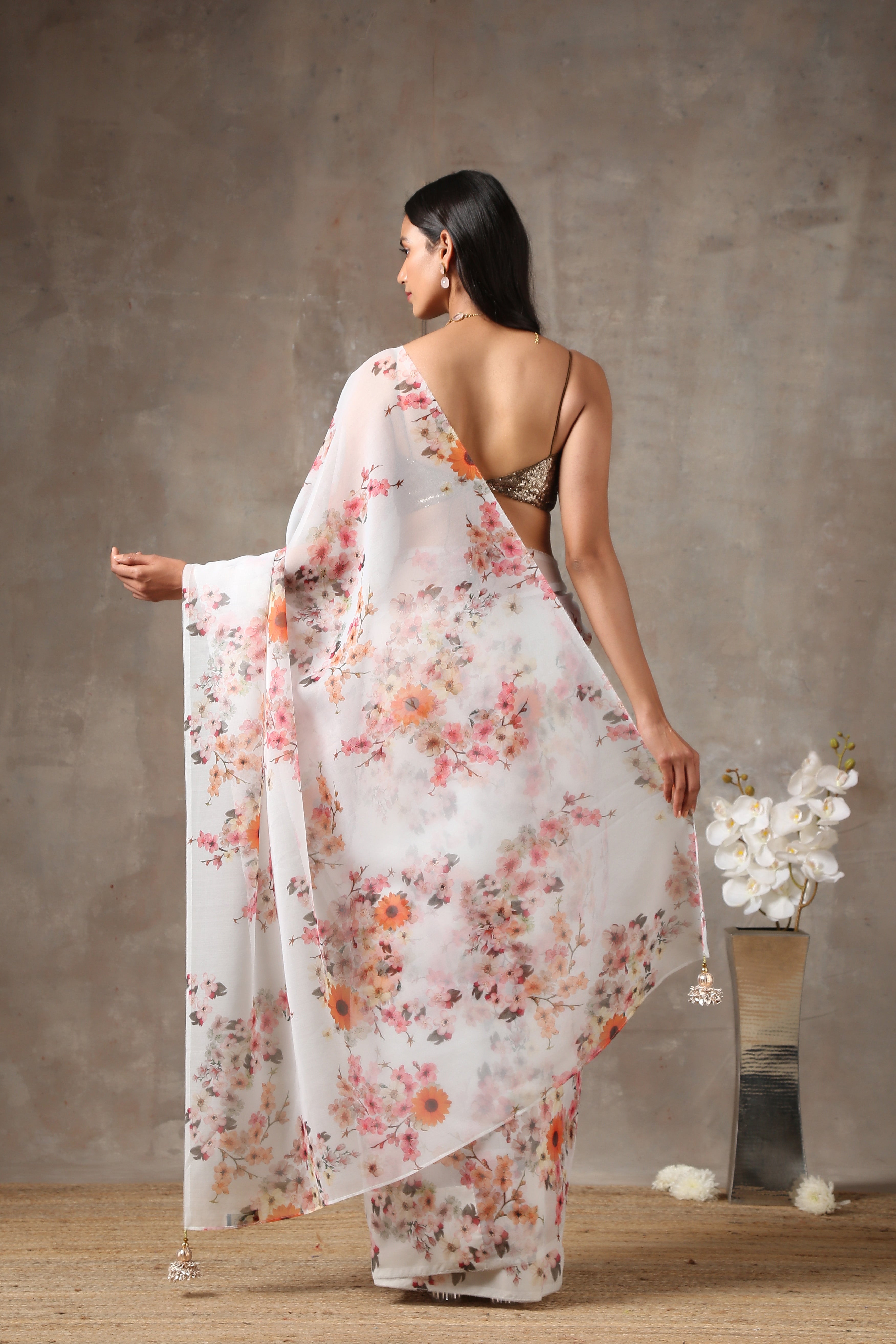 Flora Organza Saree
