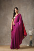 Plum Satin Saree