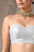 Blouse - Dull Silver Sequin
