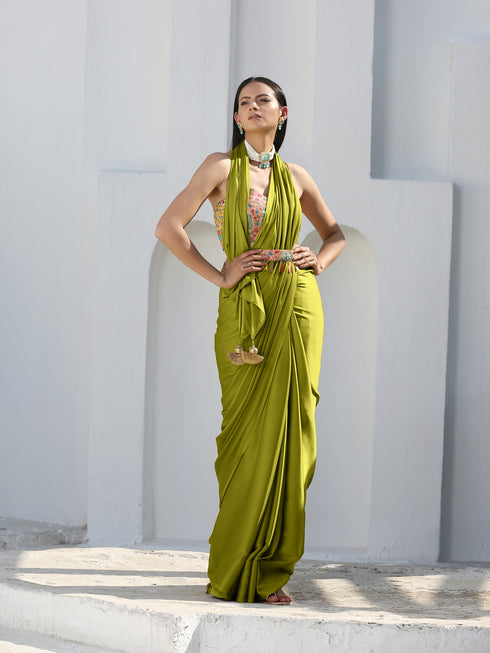 Blouse - Chained Surprise Metal Strap