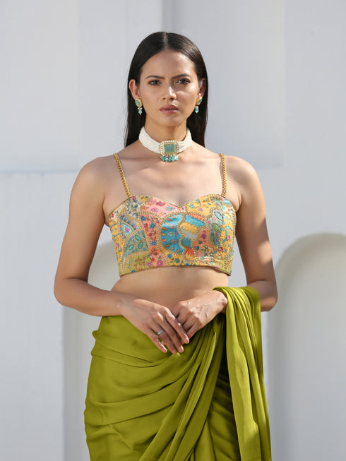 Blouse - Chained Surprise Metal Strap