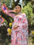 Floral Love Satin & Organza Saree