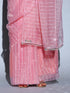 SET | Pink Sparkle Organza Saree + Pink sparkle blouse